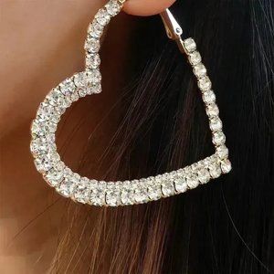 Bimini Beachwear CZ Heart Shaped Earrings - 14kt Gold Vermeil - Gift - Unique